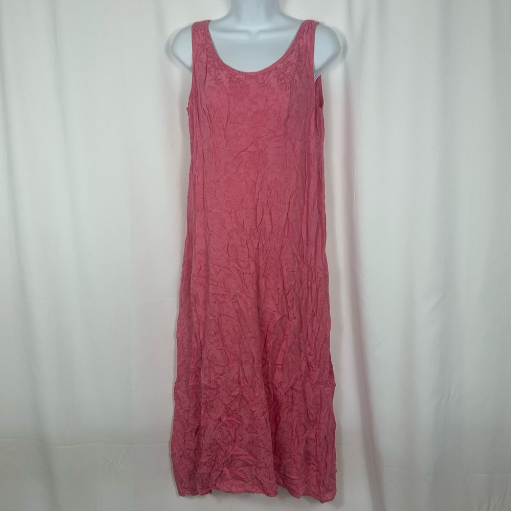 Connected Apparel Pink Sleeveless Maxi Sundress 6P